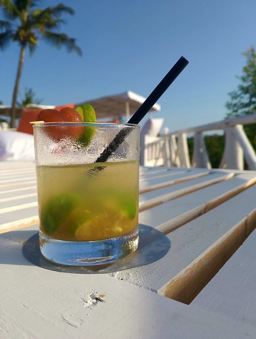 Refreshing drink at Peninsula, a top restaurant in Mombasa